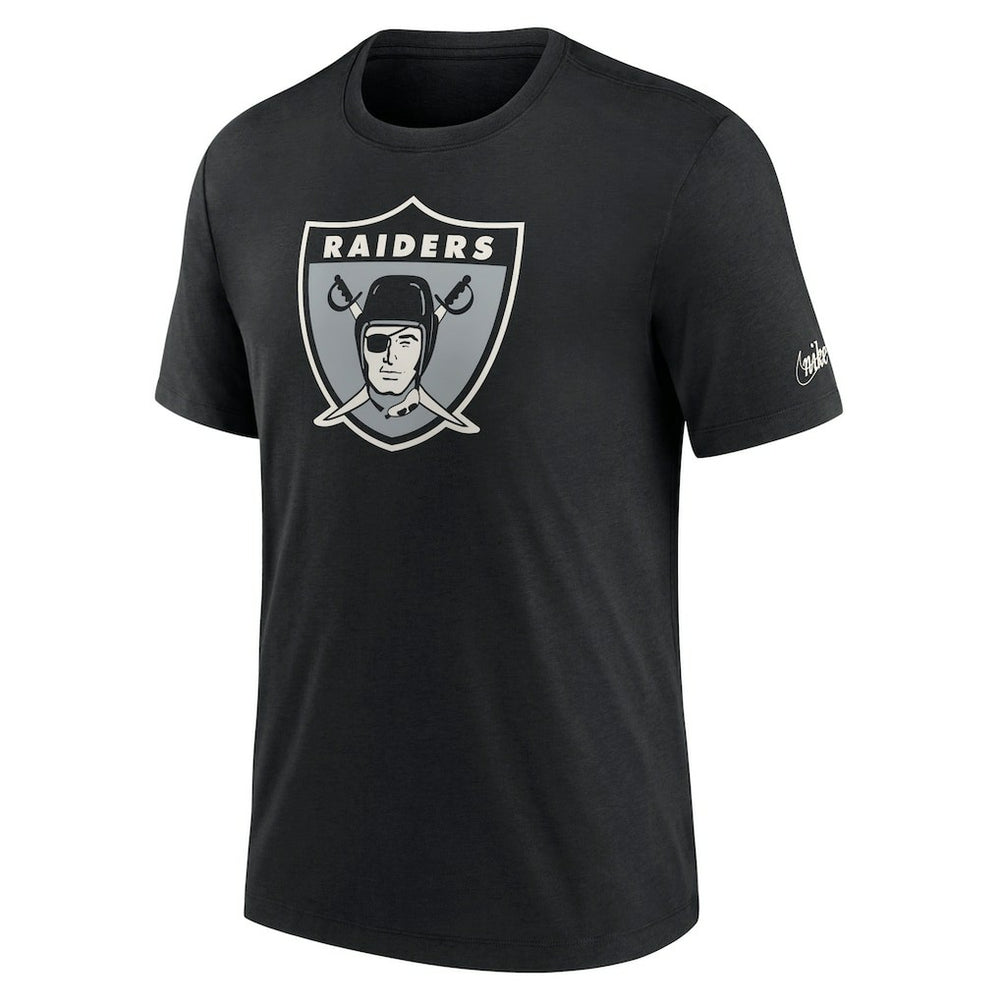 Las Vegas Raiders Rewind Logo Tri-Blend T-Shirt - Black sale