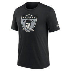 Las Vegas Raiders Rewind Logo Tri-Blend T-Shirt - Black sale