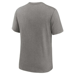 Las Vegas Raiders Rewind Logo Tri-Blend T-Shirt - Heather Charcoal on sale
