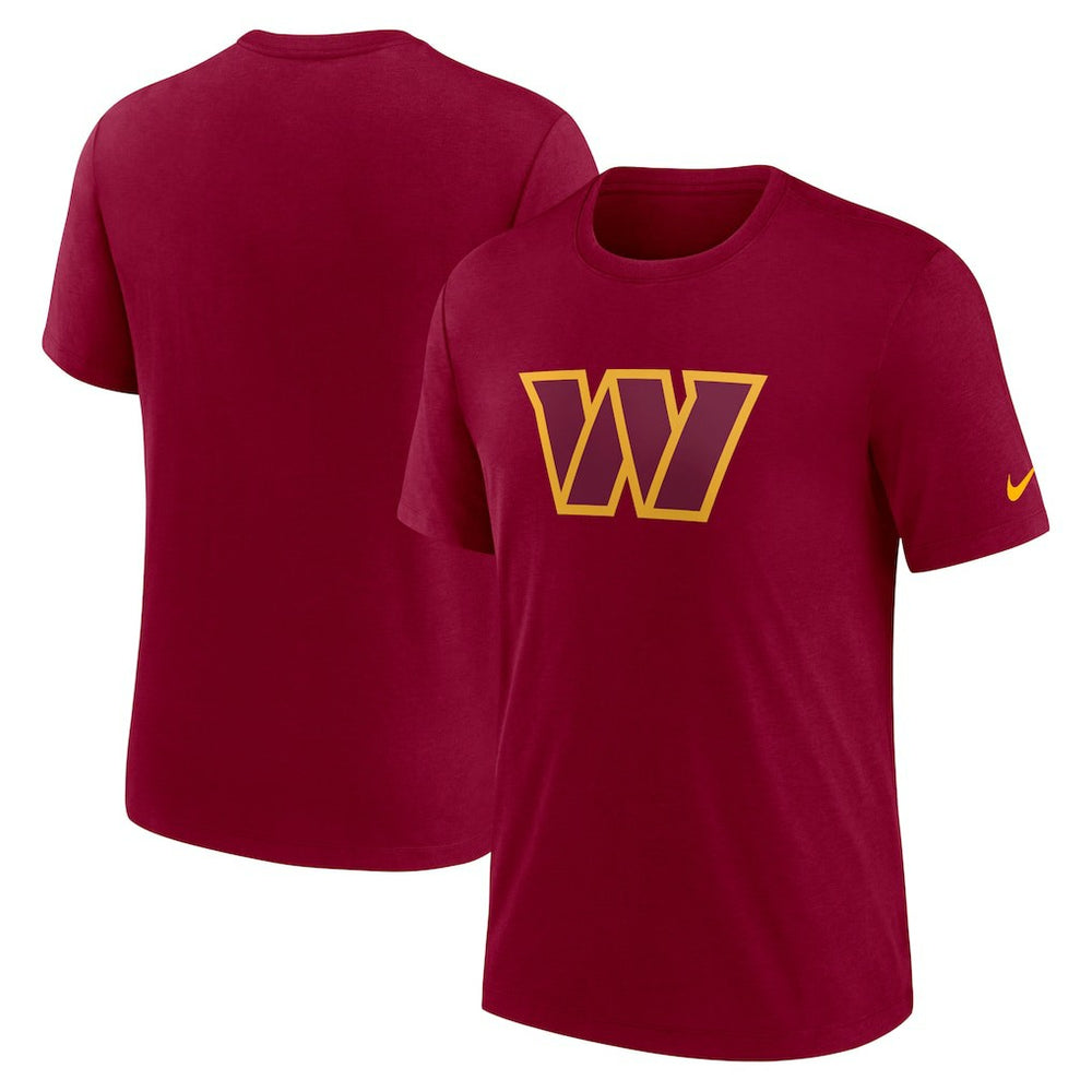 Washington Commanders Rewind Logo Tri-Blend T-Shirt - Burgundy outlet