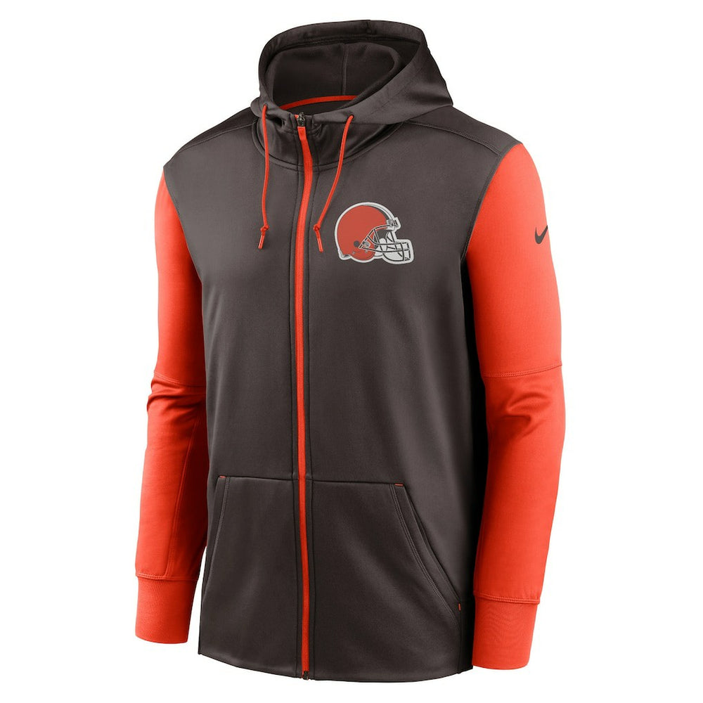 Cleveland Browns Performance Full-Zip Hoodie - Brown on sale