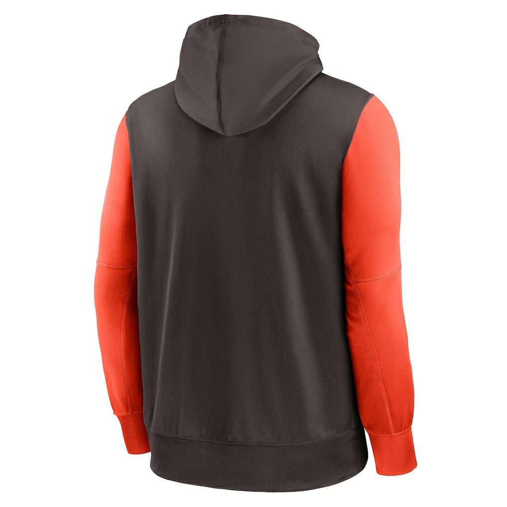Cleveland Browns Performance Full-Zip Hoodie - Brown on sale