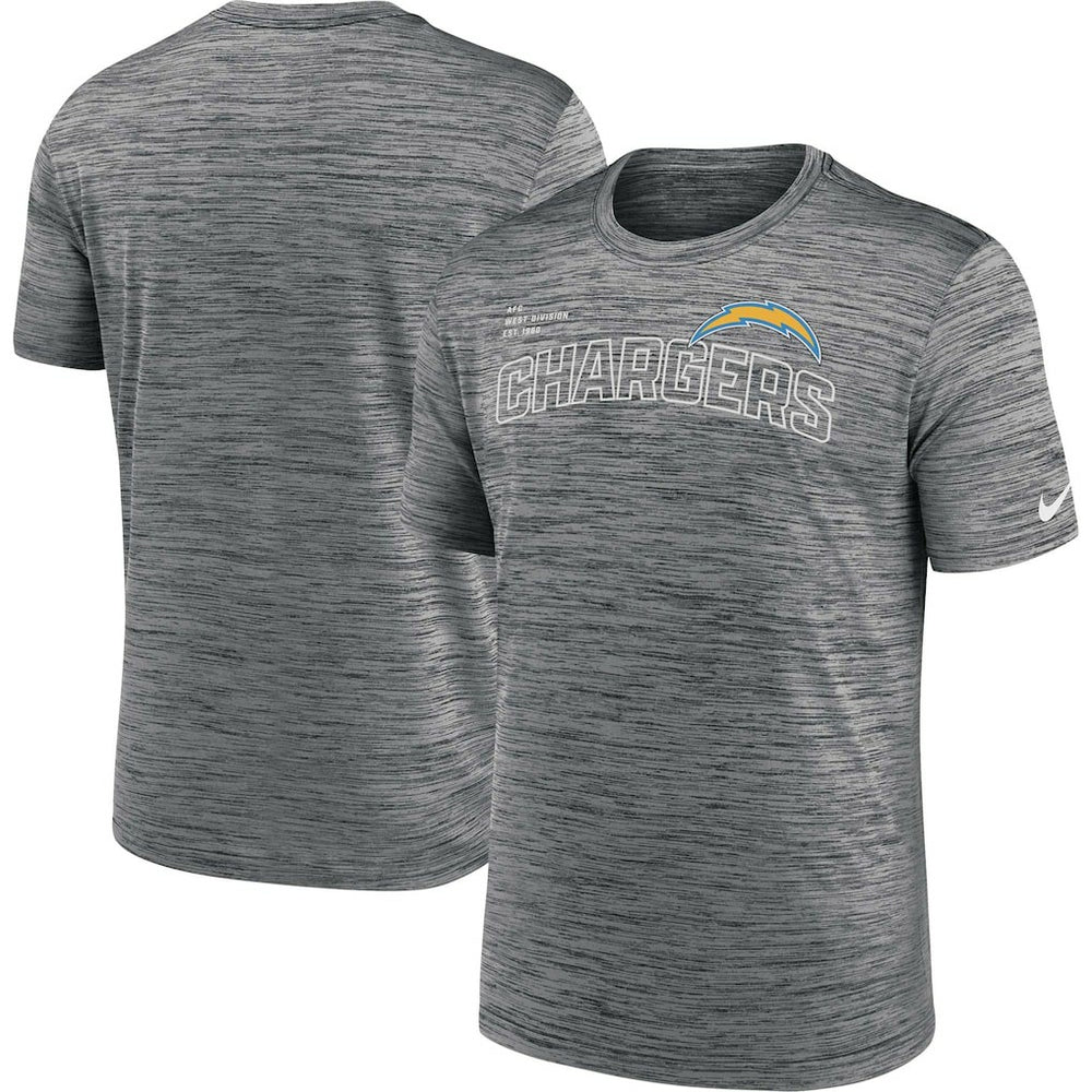Los Angeles Chargers Velocity Arch Performance T-Shirt - Anthracite sale