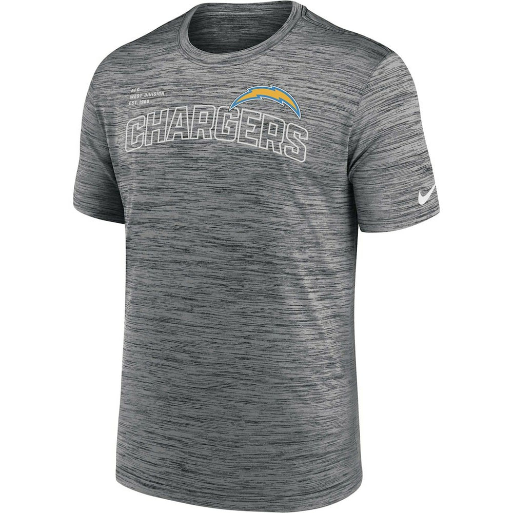 Los Angeles Chargers Velocity Arch Performance T-Shirt - Anthracite sale