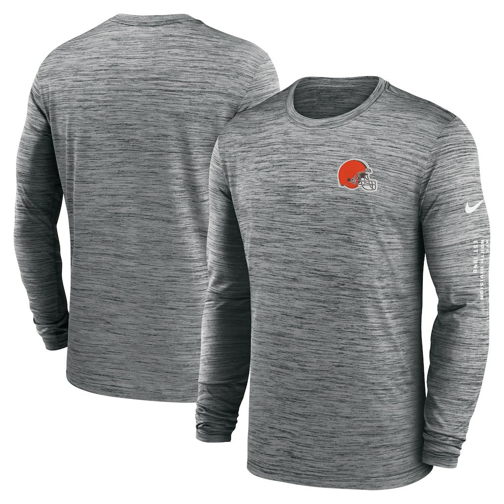 Cleveland Browns Velocity Long Sleeve T-Shirt - Anthracite cheap