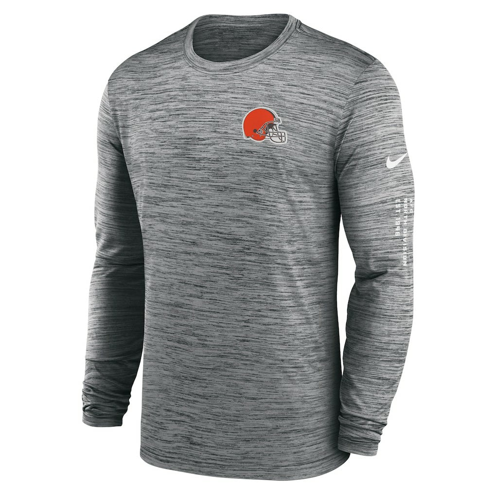 Cleveland Browns Velocity Long Sleeve T-Shirt - Anthracite cheap