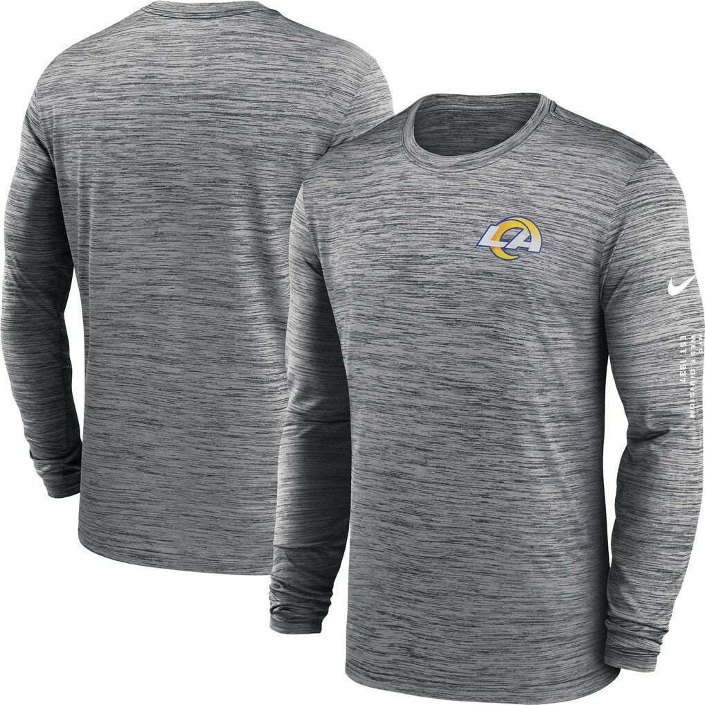 Los Angeles Rams Velocity Long Sleeve T-Shirt - Anthracite on sale