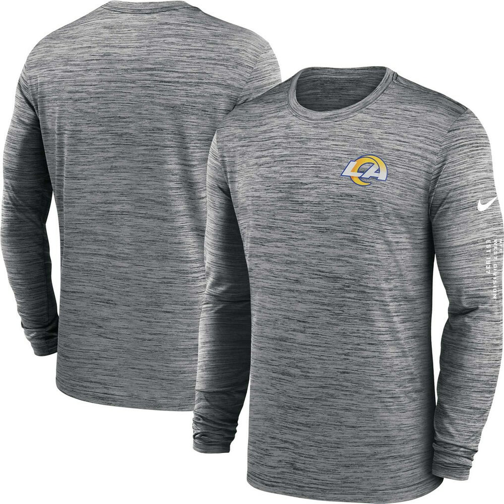 Los Angeles Rams Velocity Long Sleeve T-Shirt - Anthracite on sale