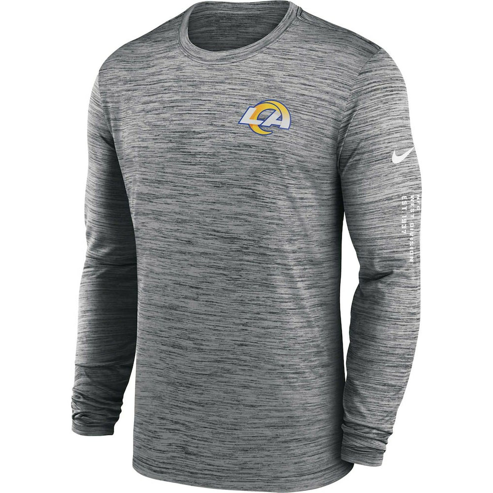 Los Angeles Rams Velocity Long Sleeve T-Shirt - Anthracite on sale