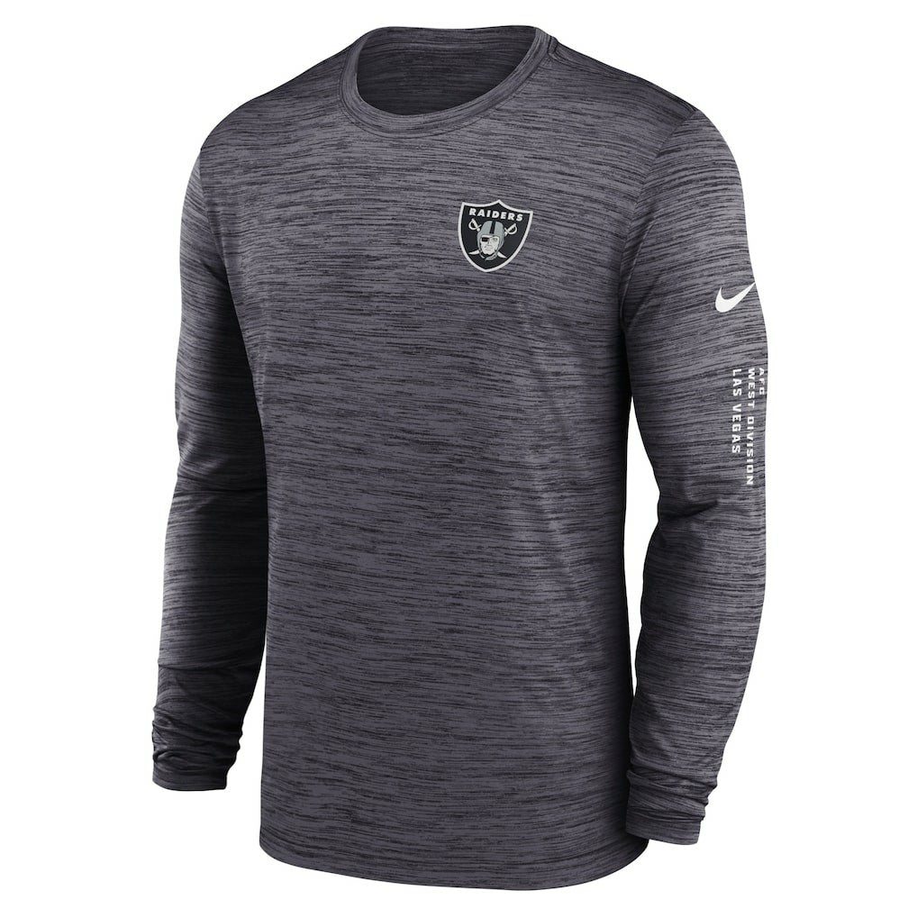 Las Vegas Raiders Velocity Long Sleeve T-Shirt - Black sale