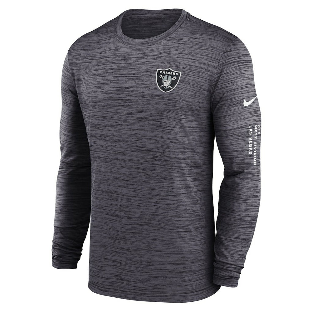 Las Vegas Raiders Velocity Long Sleeve T-Shirt - Black sale
