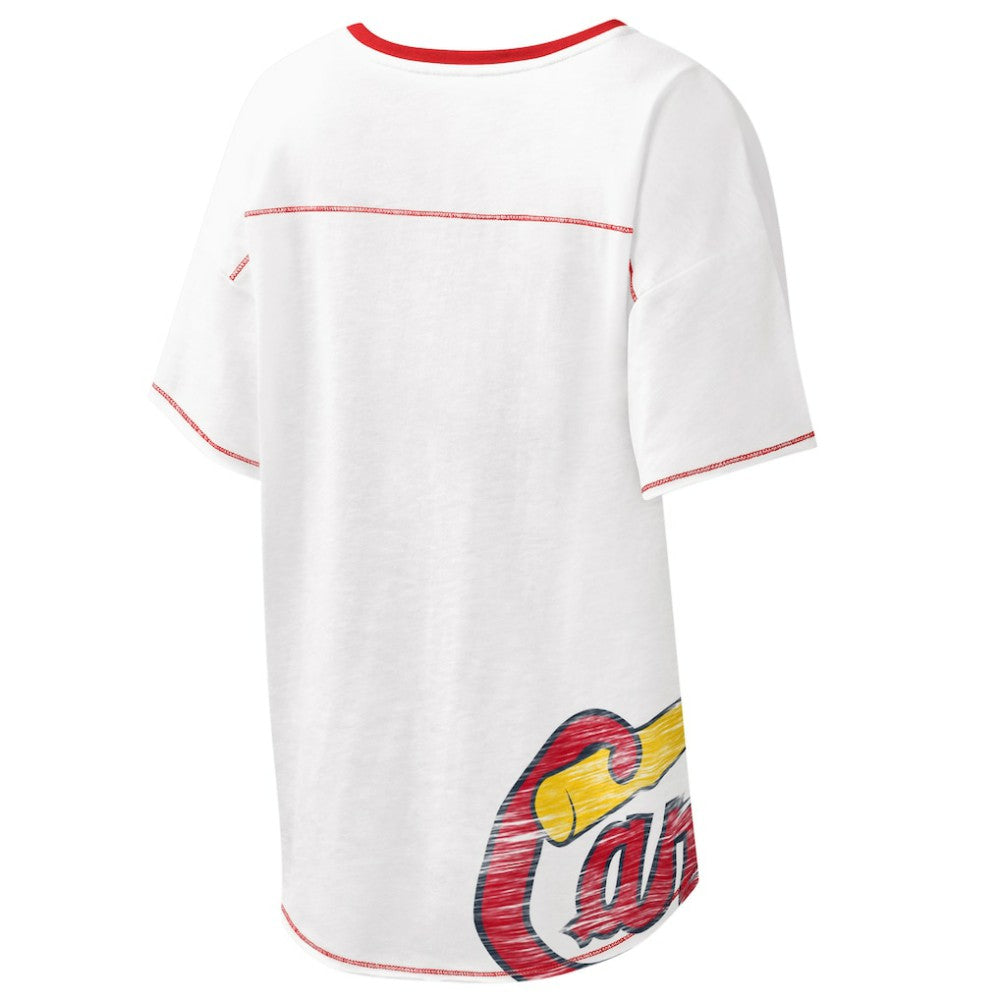 St. Louis Cardinals Starter Women's Perfect Game V-Neck T-Shirt White