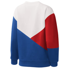 Chicago Cubs Starter Women's Shutout Pullover Sweatshirt White/Royal