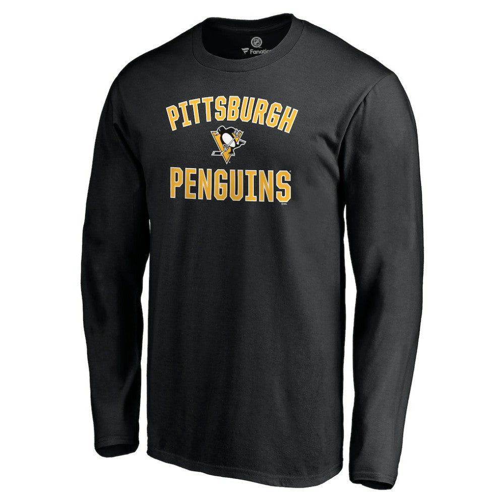 Pittsburgh Penguins Victory Arch Long Sleeve T-Shirt - Black T-shirts
