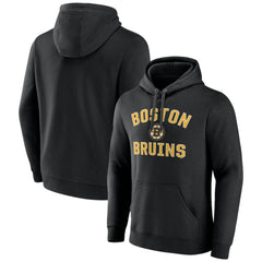 Boston Bruins Victory Arch Pullover Hoodie - Black Hoodies