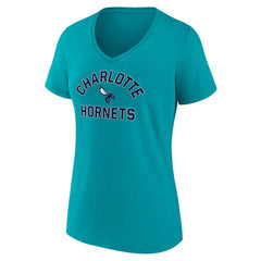 Charlotte Hornets Women's Overtime Team V-Neck T-Shirt - Aqua for sale
