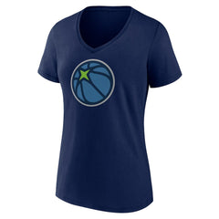 Minnesota Timberwolves Women's Alternate Logo V-Neck T-Shirt - Navy discount
