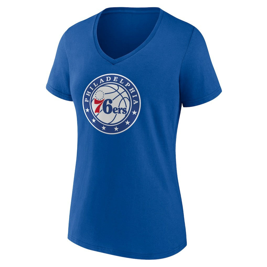 Philadelphia 76ers Women's Alternate Logo V-Neck T-Shirt - Royal shop
