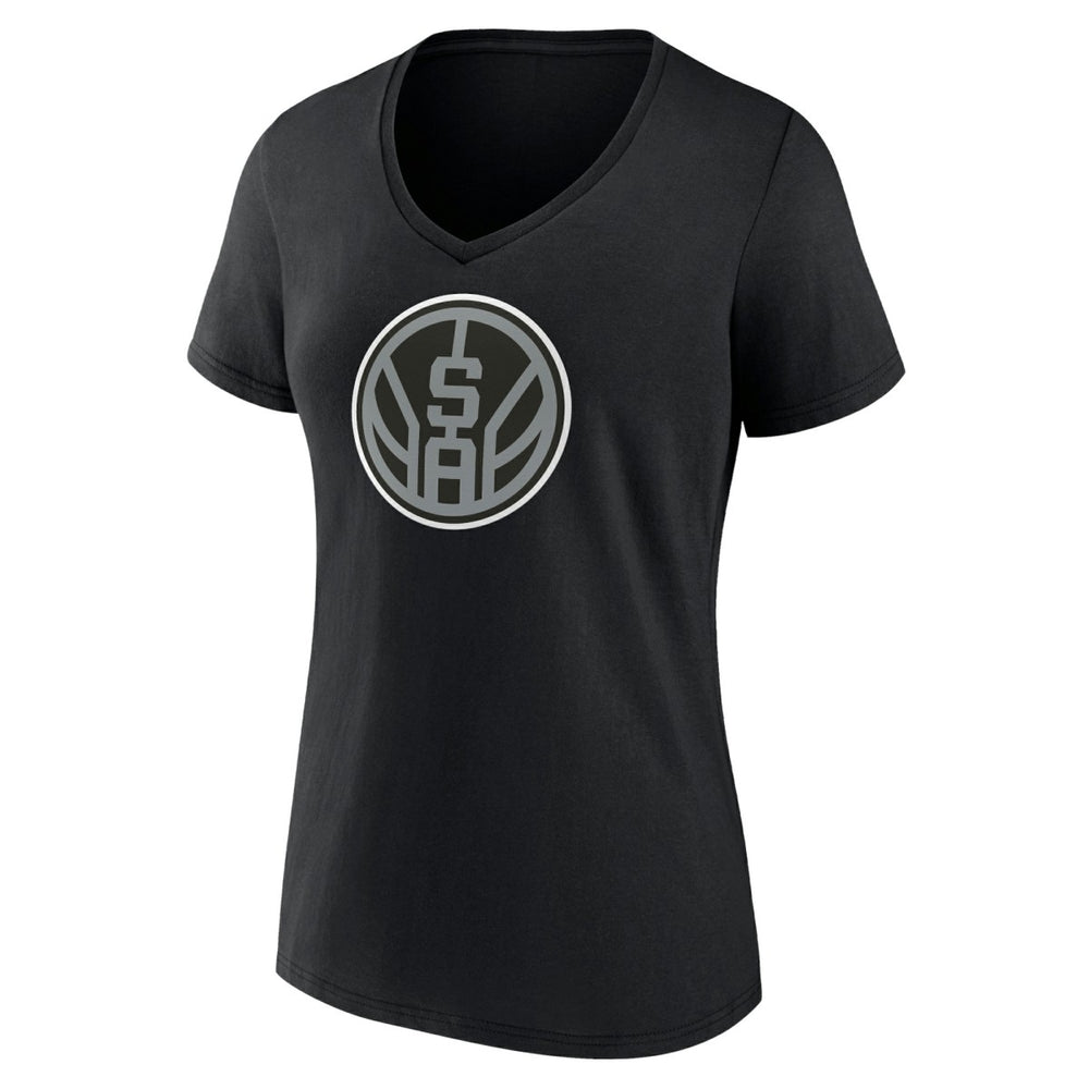 San Antonio Spurs Women's Alternate Logo V-Neck T-Shirt - Black discount