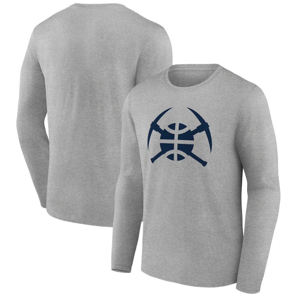Denver Nuggets Alternate Logo Long Sleeve T-Shirt sale - Gray sale