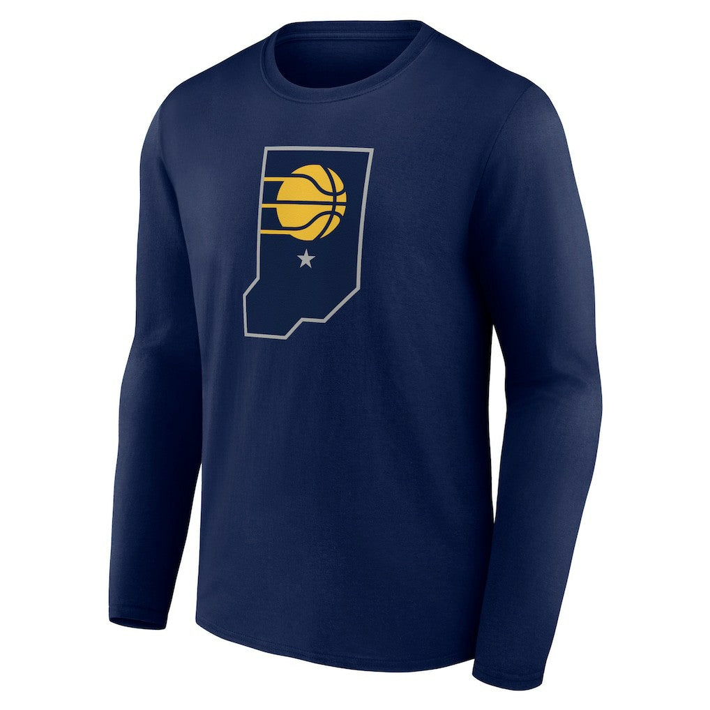 Indiana Pacers Alternate Logo Long Sleeve T-Shirt - Navy cheap