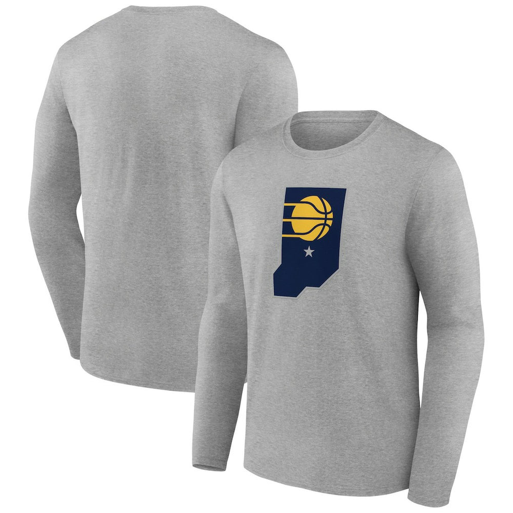Indiana Pacers Alternate Logo Long Sleeve T-Shirt - Gray sale
