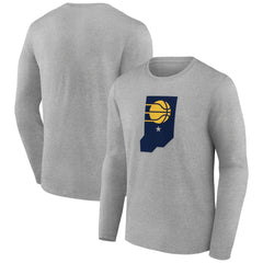 Indiana Pacers Alternate Logo Long Sleeve T-Shirt - Gray sale