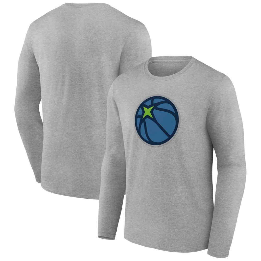 Minnesota Timberwolves Alternate Logo Long Sleeve T-Shirt - Gray for sale