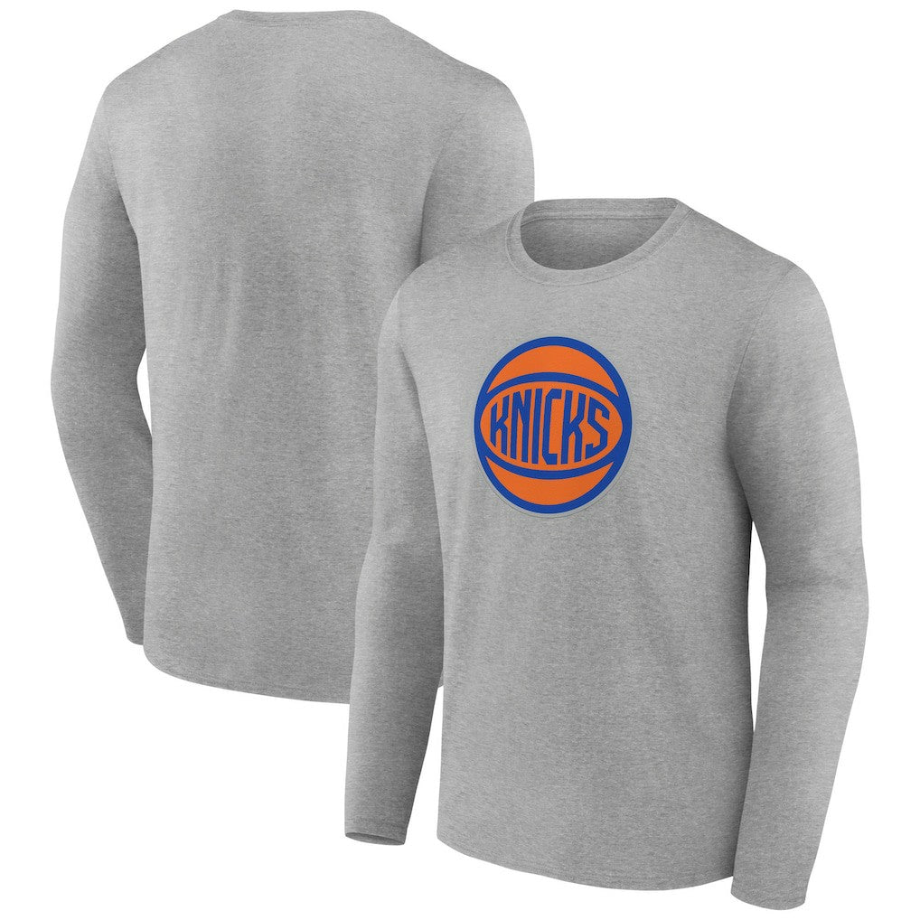 New York Knicks Alternate Logo Long Sleeve T-Shirt - Gray for sale