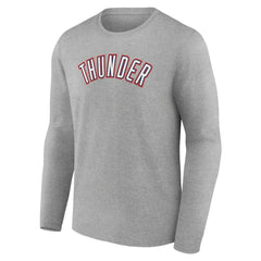 Oklahoma City Thunder Alternate Logo Long Sleeve T-Shirt - Gray sale