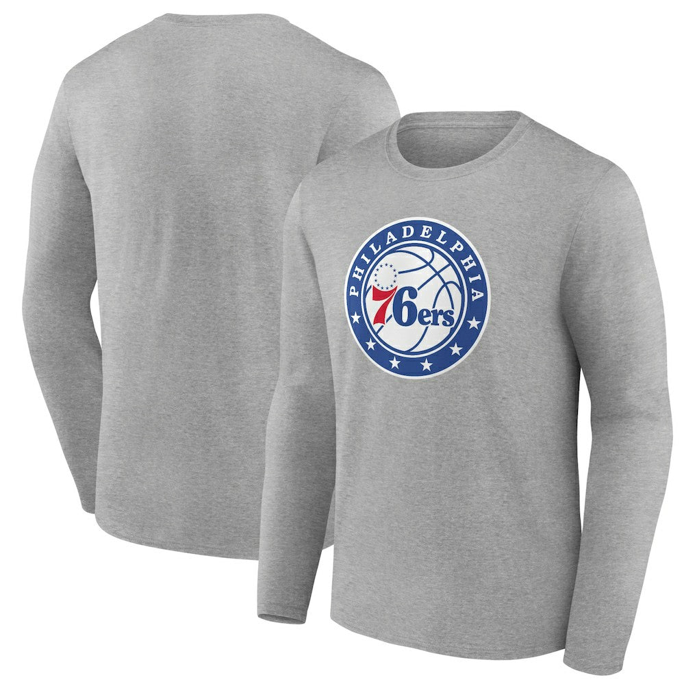 Philadelphia 76ers Alternate Logo Long Sleeve T-Shirt - Gray on sale