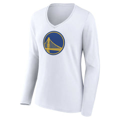 Golden State Warriors Women's Alternate Logo V-Neck Long Sleeve T-Shirt sale - White shop