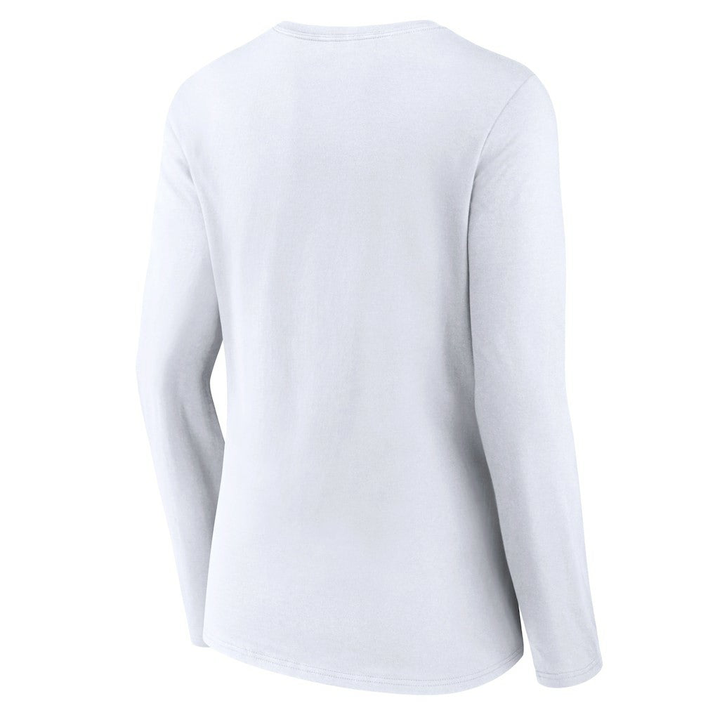 Golden State Warriors Women's Alternate Logo V-Neck Long Sleeve T-Shirt sale - White shop