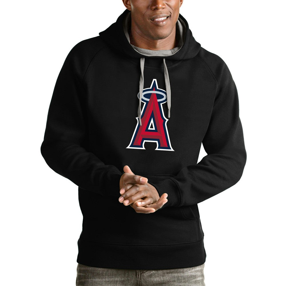Los Angeles Angels Antigua Victory Pullover Team Logo Hoodie Black