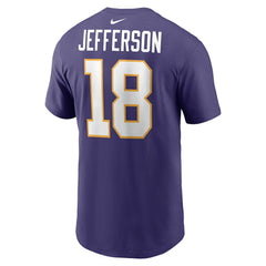 Justin Jefferson Minnesota Vikings Classic Player Name & Number T-Shirt - Purple discount