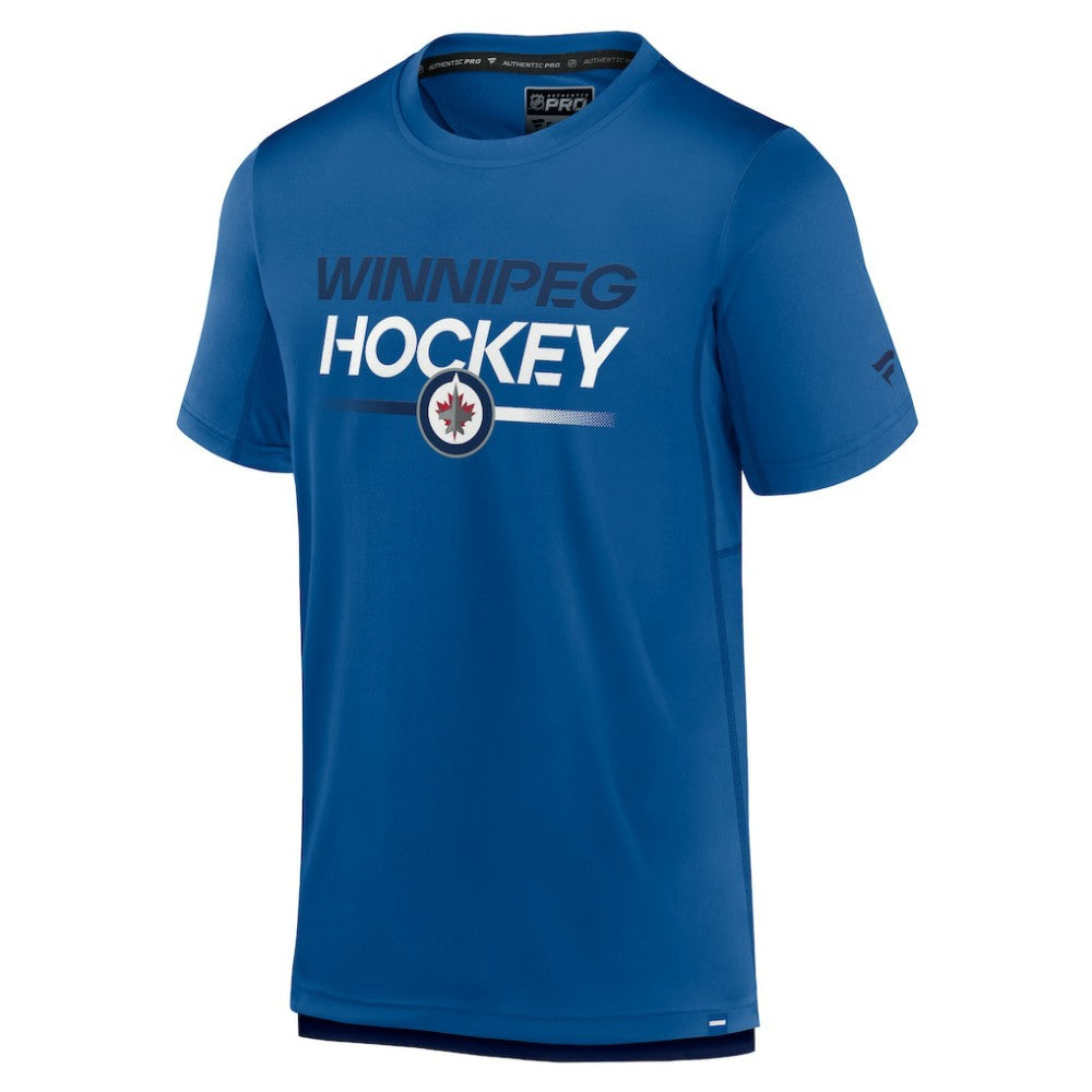 Winnipeg Jets Fanatics Authentic Pro Tech T-Shirt - Blue T-shirts