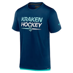 Seattle Kraken Fanatics Authentic Pro Tech T-Shirt - Deep Sea Blue T-shirts