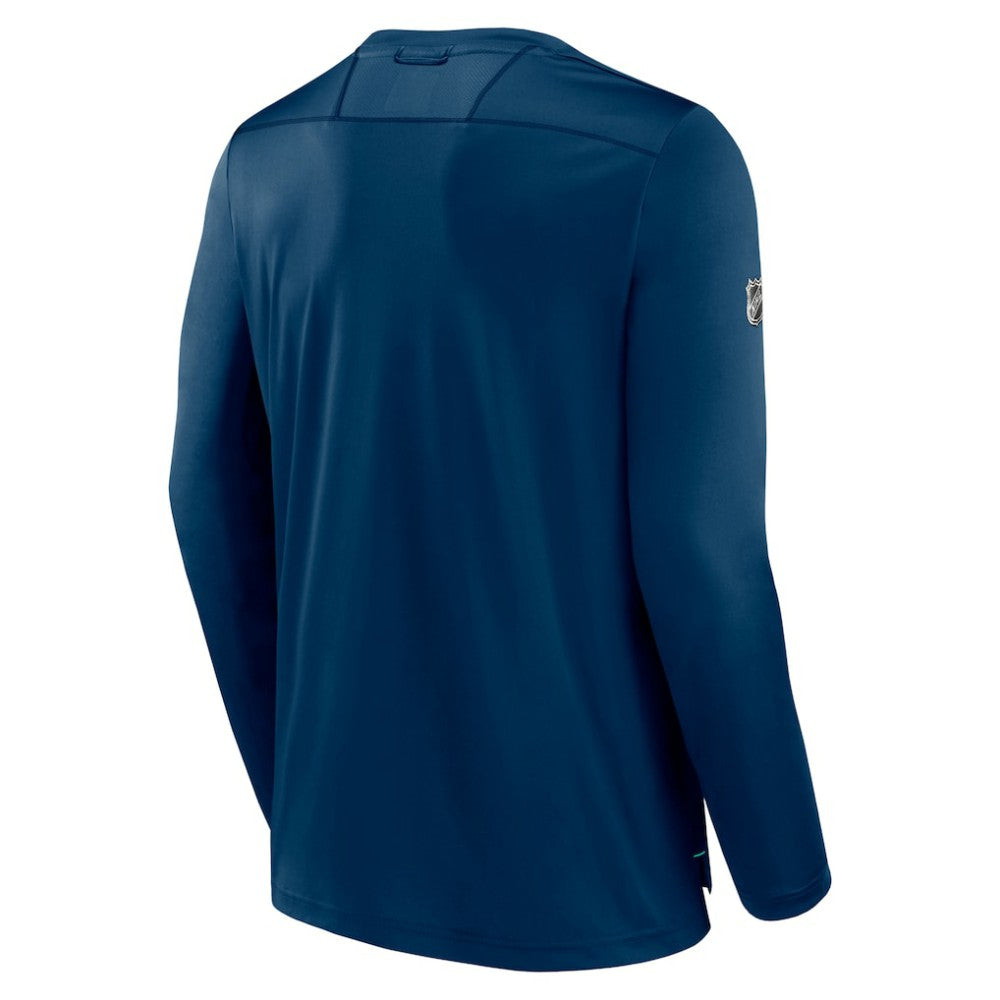 Seattle Kraken Fanatics Authentic Pro Long Sleeve T-Shirt - Deep Sea Blue T-shirts