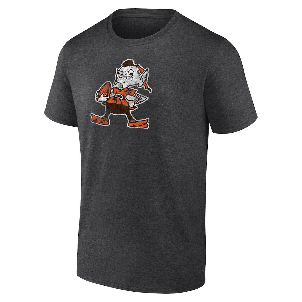 Cleveland Browns Brownie The Elf Throwback Logo T-shirt - Charcoal sale