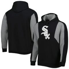 Chicago White Sox Colorblocked Fleece Pullover Hoodie Black/Gray