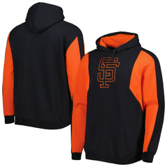 San Francisco Giants Colorblocked Fleece Pullover Hoodie Black/Orange