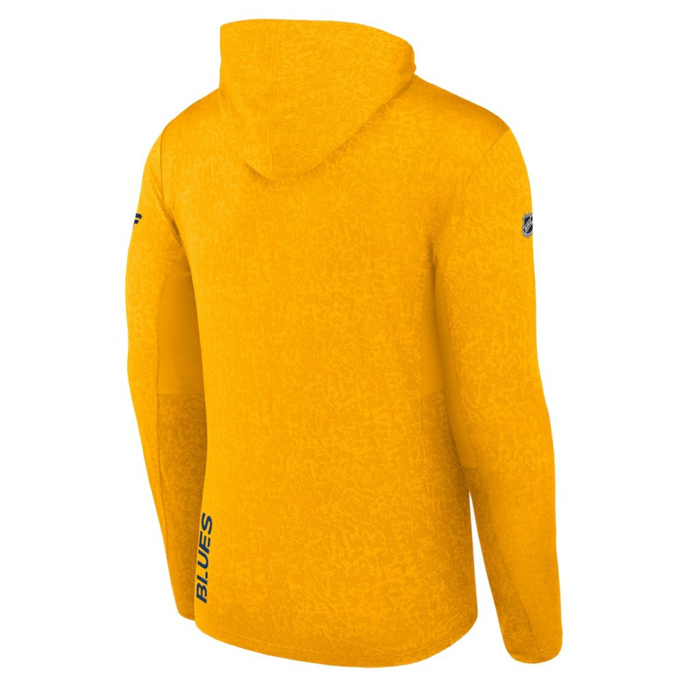 St. Louis Blues Fanatics Authentic Pro Pullover Hoodie - Gold Hoodies