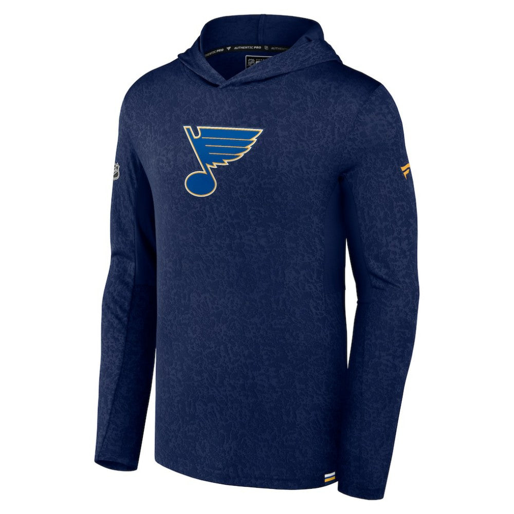 St. Louis Blues Fanatics Authentic Pro Lightweight Pullover Hoodie - Navy Hoodies