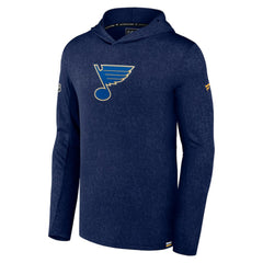 St. Louis Blues Fanatics Authentic Pro Lightweight Pullover Hoodie - Navy Hoodies