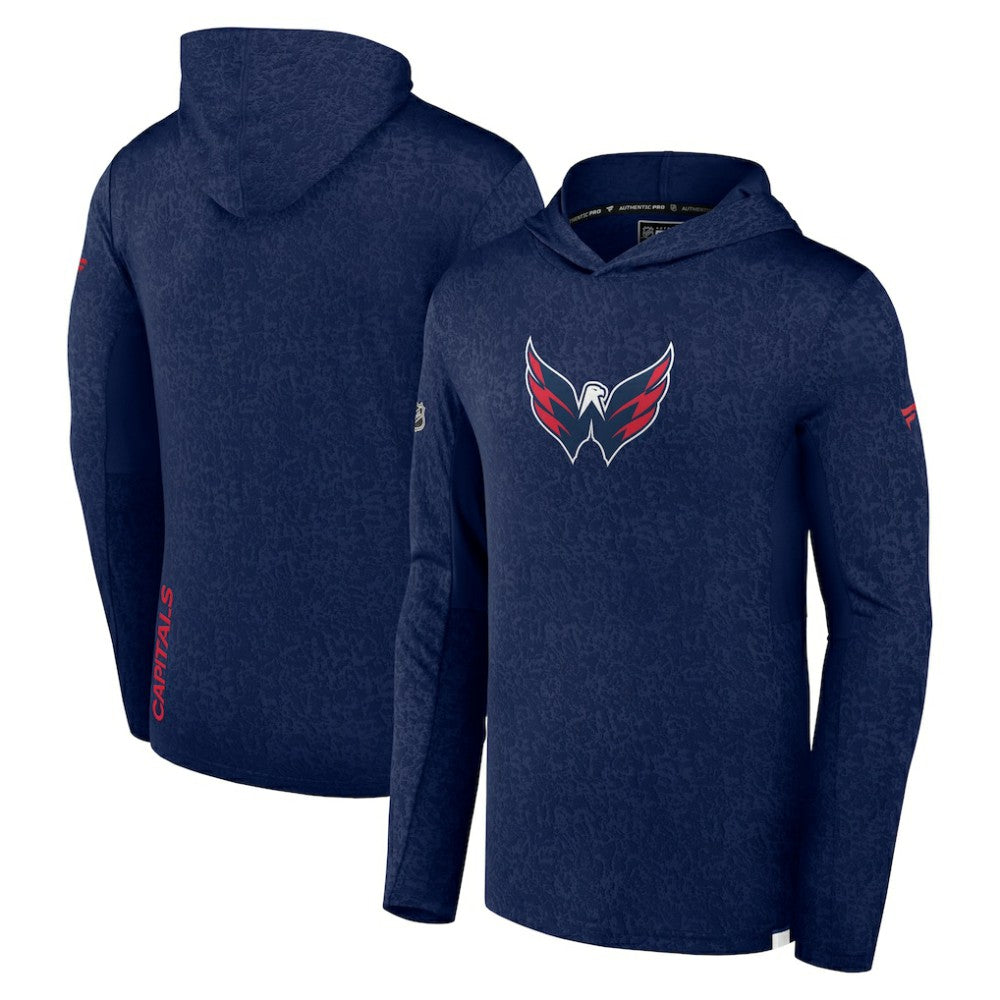 Washington Capitals Fanatics Authentic Pro Lightweight Pullover Hoodie - Navy Hoodies