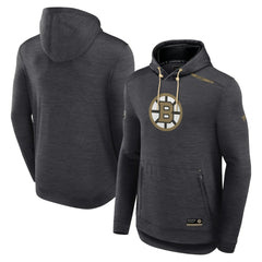 Boston Bruins Fanatics Authentic Pro Tech Pullover Hoodie - Heather Charcoal Hoodies