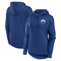 Edmonton Oilers Fanatics Women's Authentic Pro Scuba Full-Zip Hoodie - Royal Hoodies