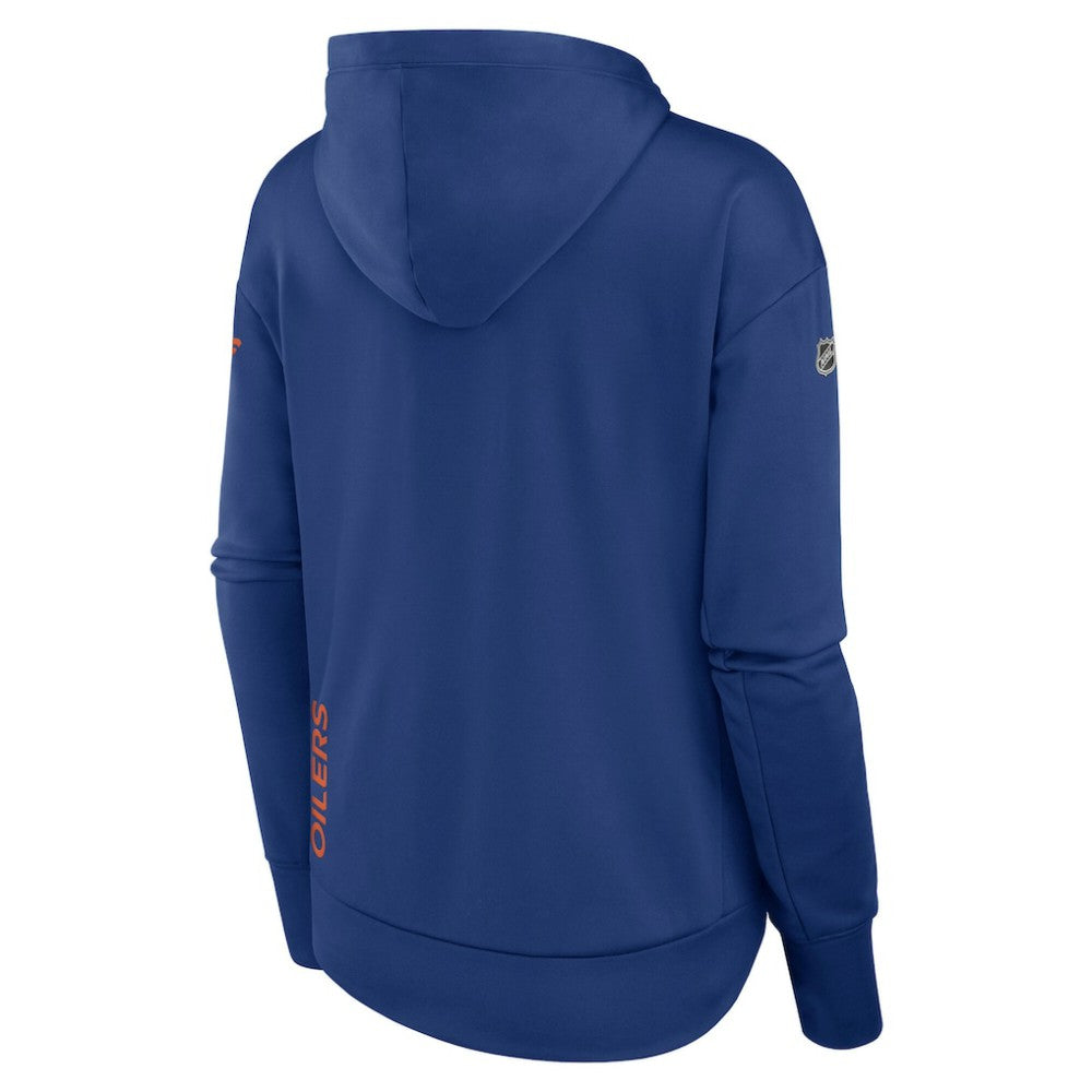 Edmonton Oilers Fanatics Women's Authentic Pro Scuba Full-Zip Hoodie - Royal Hoodies