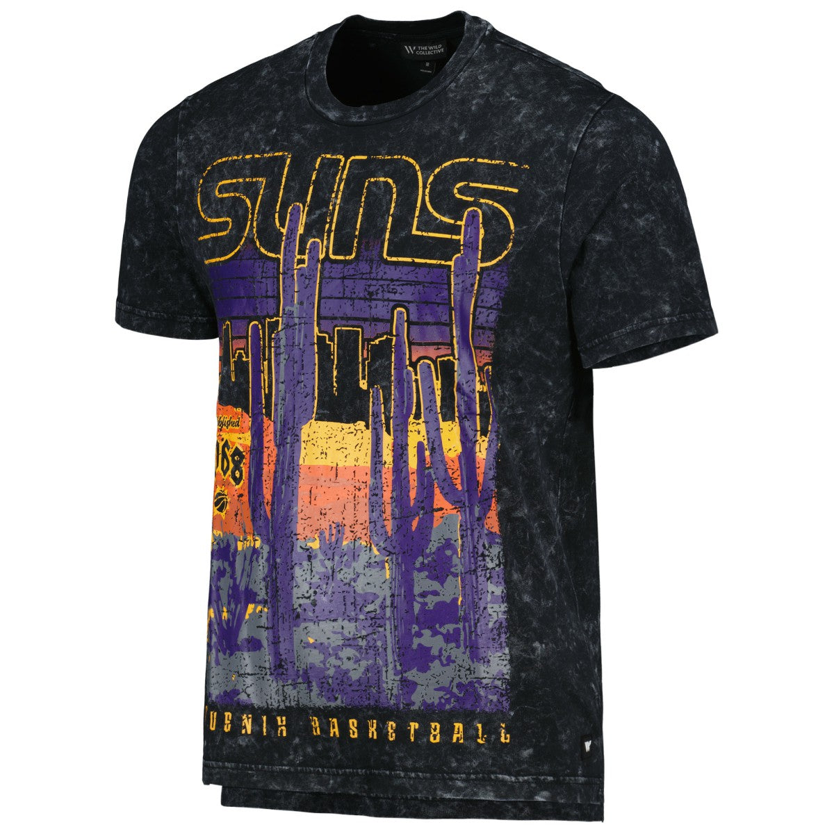 Phoenix Suns The Wild Collective Unisex Band T-Shirt - Black/Purple cheap