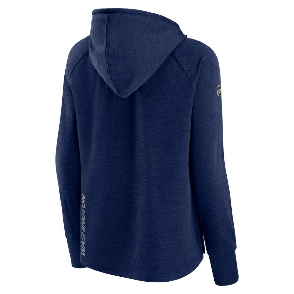 Washington Capitals Fanatics Women's Authentic Pro Pullover Hoodie - Heather Navy Hoodies